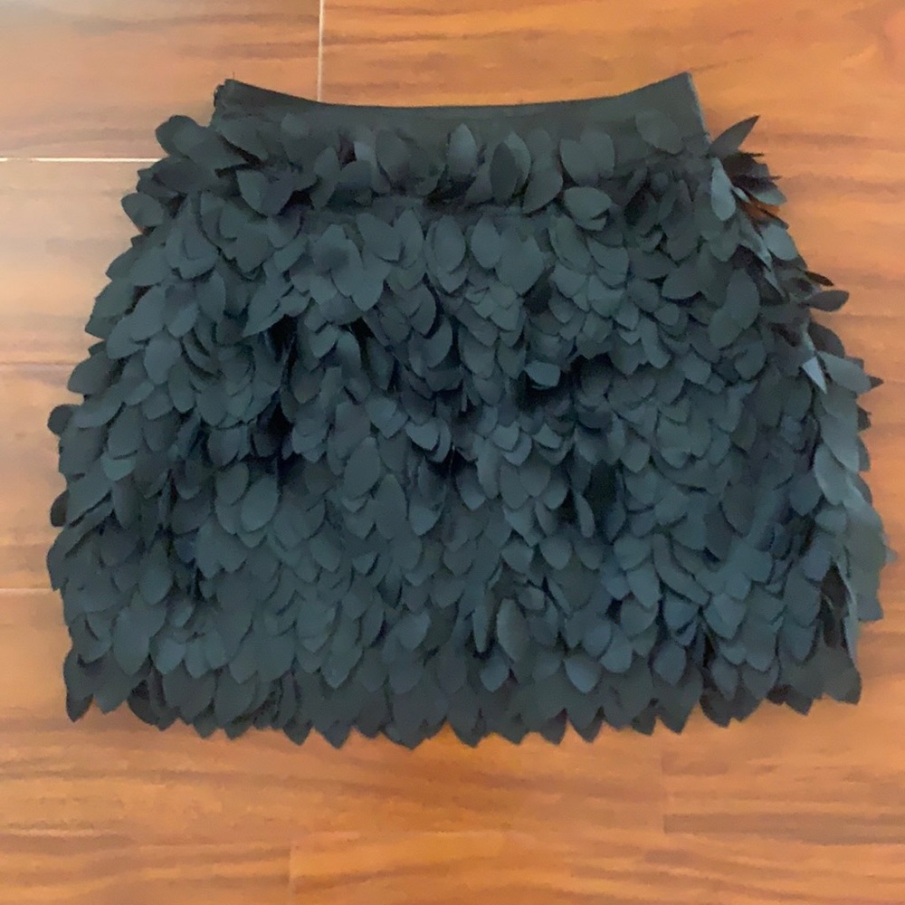 Black mini skirt